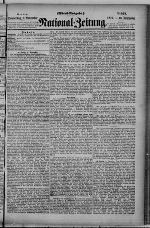 Nationalzeitung vom 08.11.1877