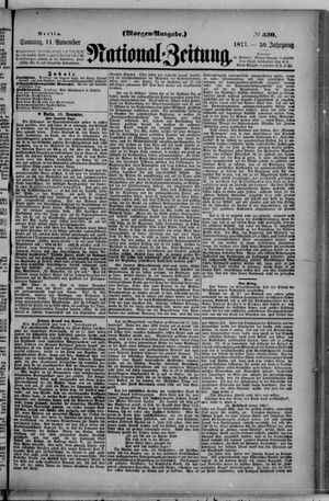 Nationalzeitung vom 11.11.1877