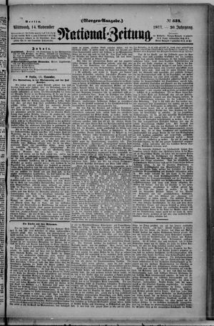 Nationalzeitung vom 14.11.1877