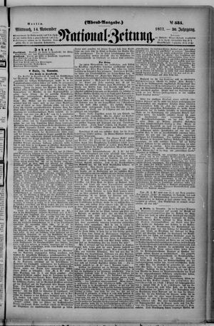 Nationalzeitung vom 14.11.1877