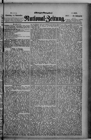 Nationalzeitung vom 18.11.1877