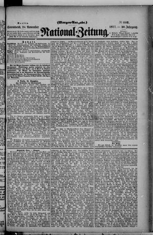 Nationalzeitung vom 24.11.1877
