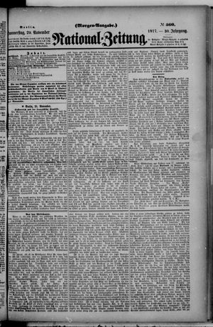 Nationalzeitung on Nov 29, 1877