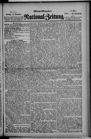 Nationalzeitung vom 14.12.1877