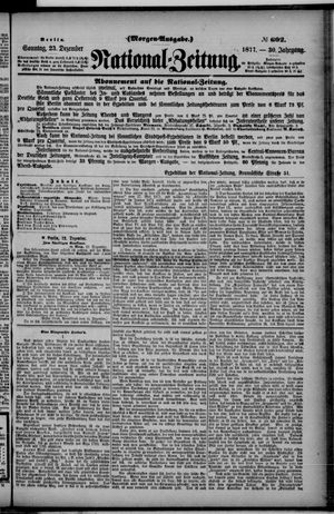 Nationalzeitung vom 23.12.1877