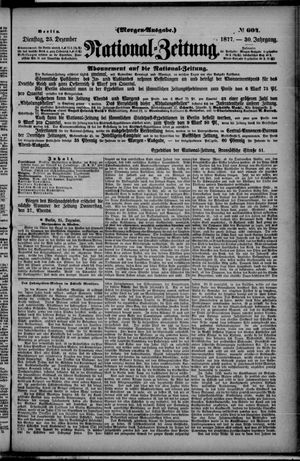 National-Zeitung vom 25.12.1877