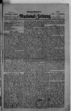 National-Zeitung on Jan 3, 1878