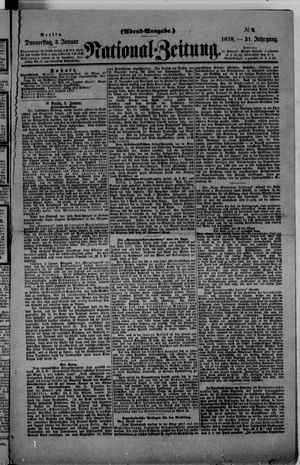 National-Zeitung on Jan 3, 1878