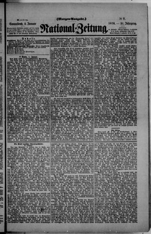 Nationalzeitung on Jan 5, 1878