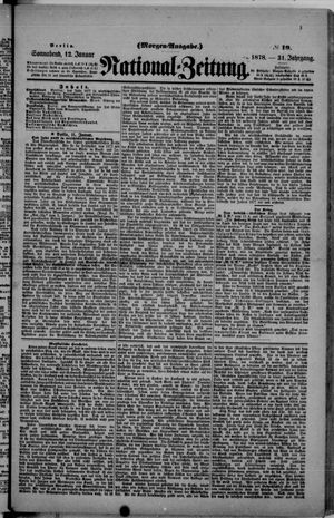 Nationalzeitung on Jan 12, 1878