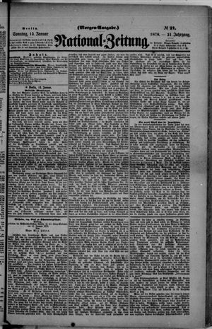 Nationalzeitung vom 13.01.1878