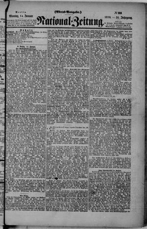 Nationalzeitung vom 14.01.1878
