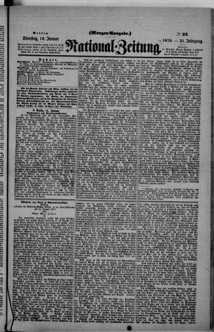 Nationalzeitung vom 15.01.1878