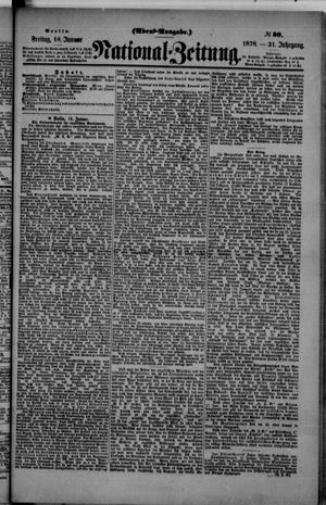 Nationalzeitung on Jan 18, 1878