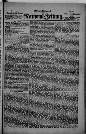 Nationalzeitung vom 19.01.1878