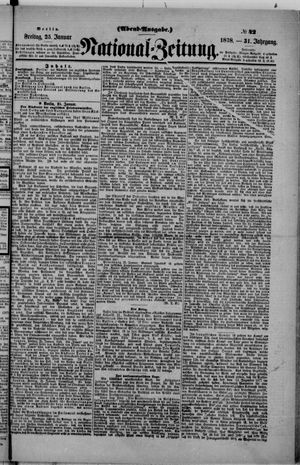 Nationalzeitung on Jan 25, 1878