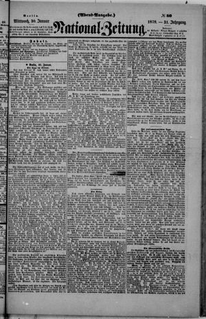 Nationalzeitung vom 30.01.1878