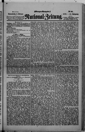 Nationalzeitung on Feb 2, 1878