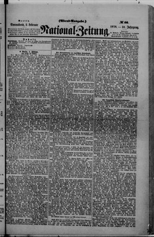 Nationalzeitung vom 02.02.1878