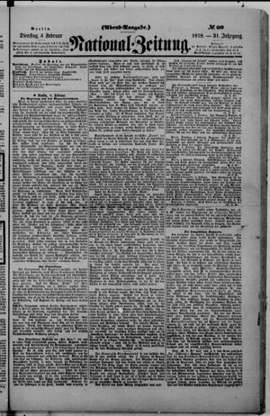 Nationalzeitung on Feb 5, 1878