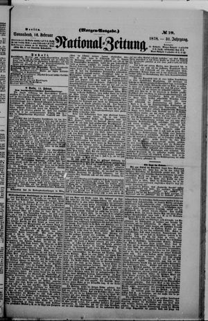 Nationalzeitung vom 16.02.1878