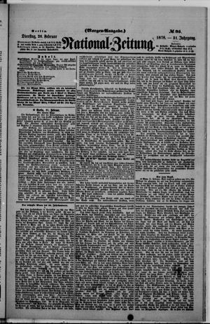 National-Zeitung on Feb 26, 1878