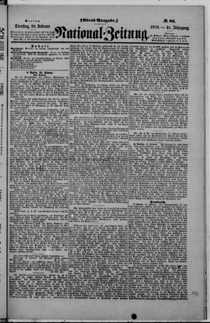 National-Zeitung on Feb 26, 1878