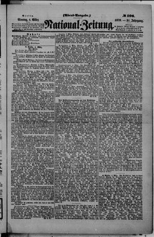 Nationalzeitung vom 04.03.1878