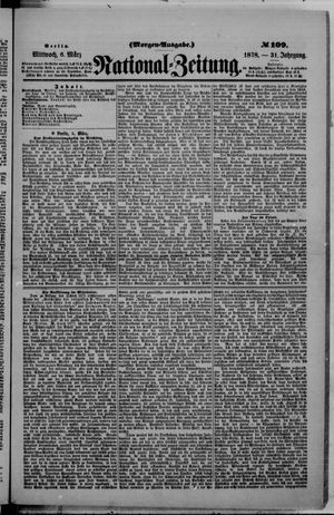 Nationalzeitung on Mar 6, 1878