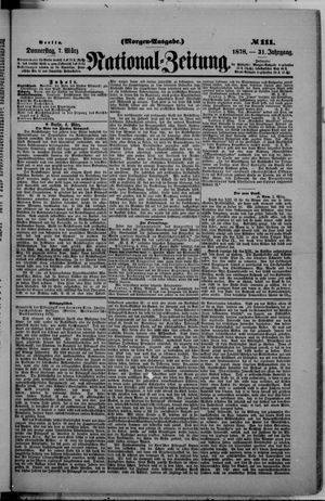 Nationalzeitung vom 07.03.1878