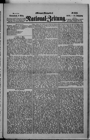 Nationalzeitung on Mar 9, 1878
