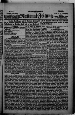 Nationalzeitung vom 12.03.1878