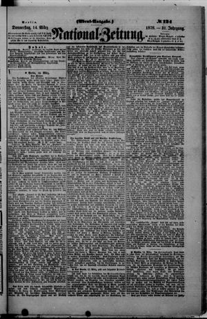 Nationalzeitung vom 14.03.1878