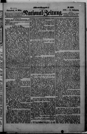 Nationalzeitung on Mar 16, 1878