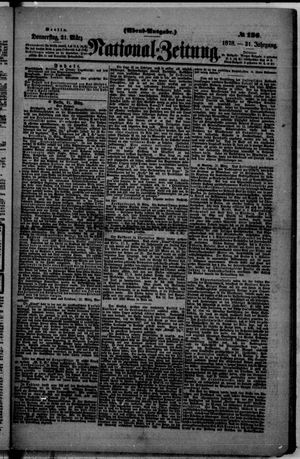 Nationalzeitung on Mar 21, 1878