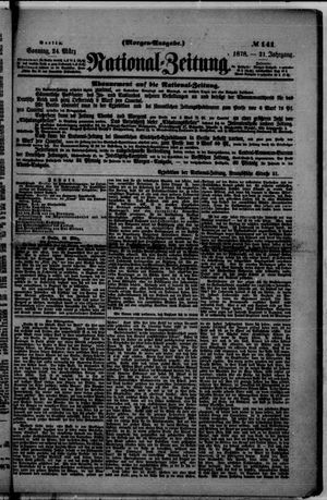 Nationalzeitung vom 24.03.1878