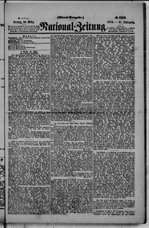Nationalzeitung vom 29.03.1878