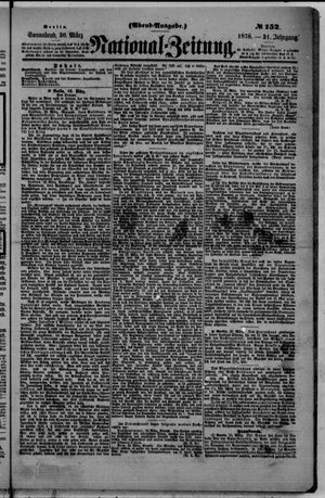 Nationalzeitung vom 30.03.1878