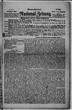 Nationalzeitung vom 02.04.1878