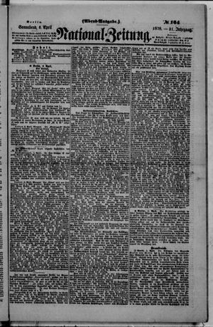 National-Zeitung vom 06.04.1878