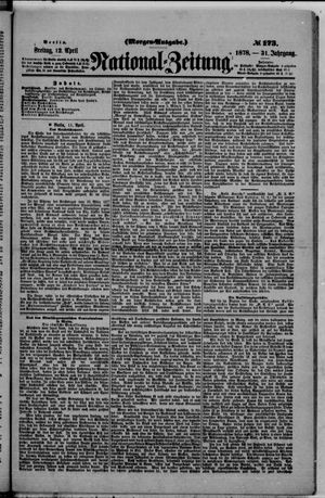 Nationalzeitung vom 12.04.1878