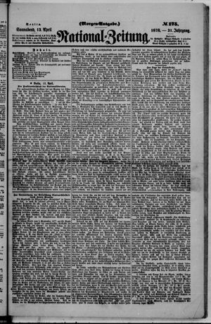 Nationalzeitung vom 13.04.1878