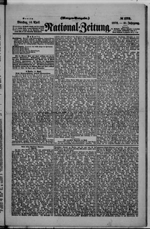 Nationalzeitung on Apr 16, 1878