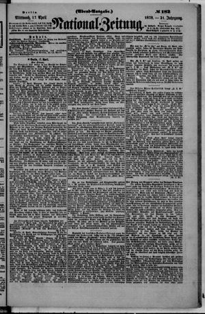 Nationalzeitung vom 17.04.1878