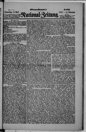 National-Zeitung vom 18.04.1878