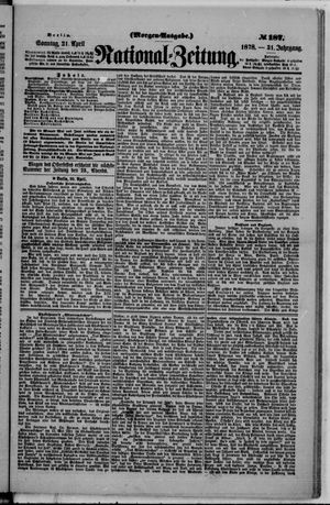 National-Zeitung vom 21.04.1878