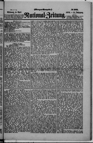 Nationalzeitung vom 24.04.1878