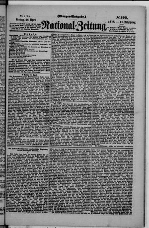 Nationalzeitung on Apr 26, 1878
