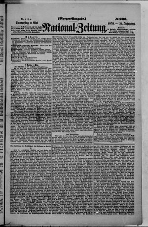 Nationalzeitung vom 02.05.1878