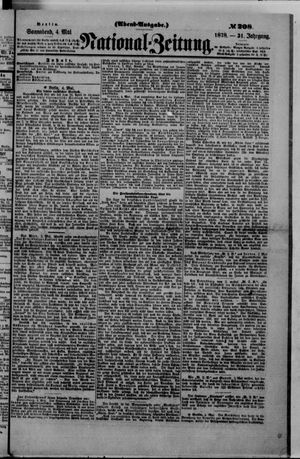 Nationalzeitung vom 04.05.1878